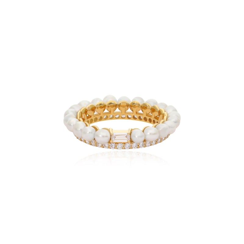 Pearl thumb ring deals