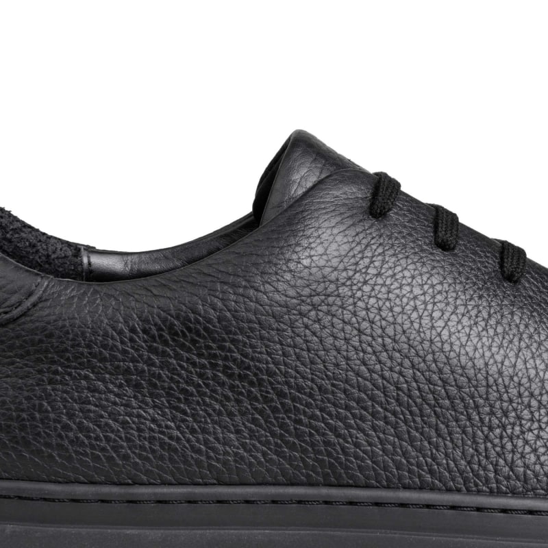 Thumbnail of Pebble Leather Sneakers Black Laurent image