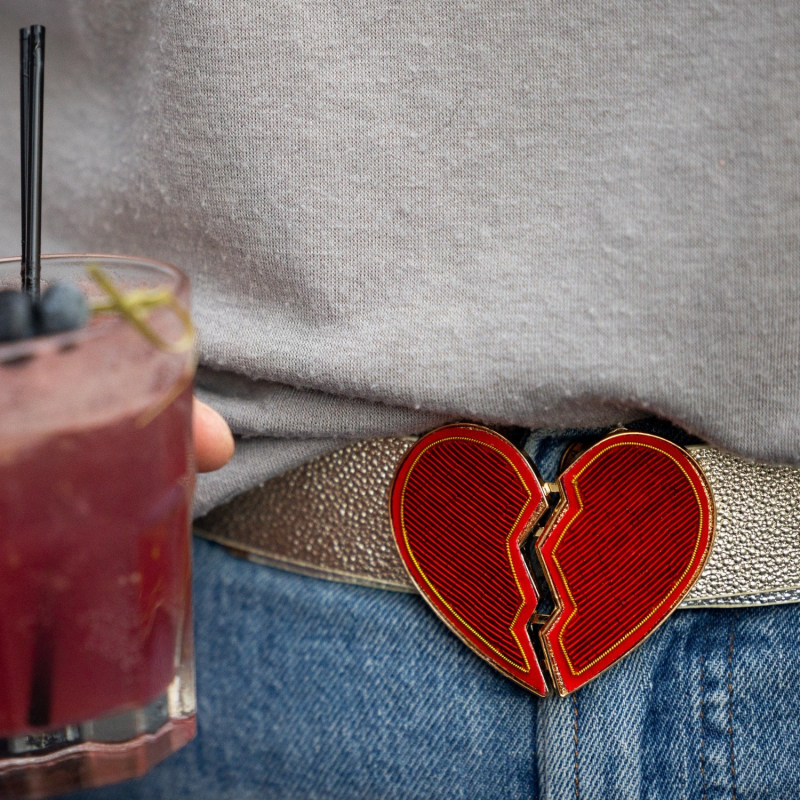 小物 S heart belt THEREDTHREAD THE RED THREAD S heart belt