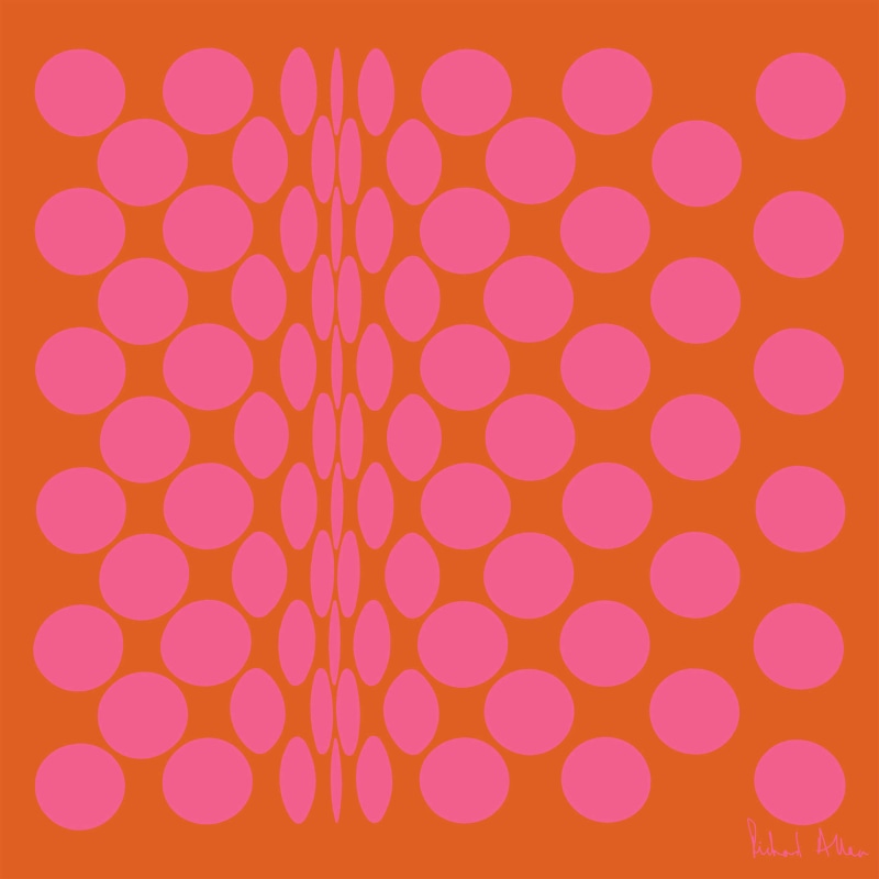 Pink Dotty Design Print, Richard Allan London