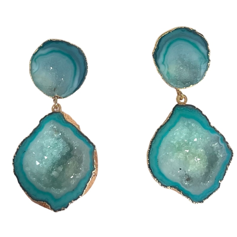 Thumbnail of Double Aqua Earrings image