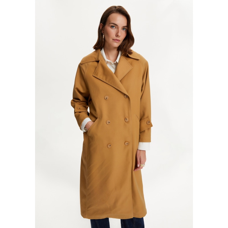 Double Breasted Oversized Trench Coat by NOCTURNE