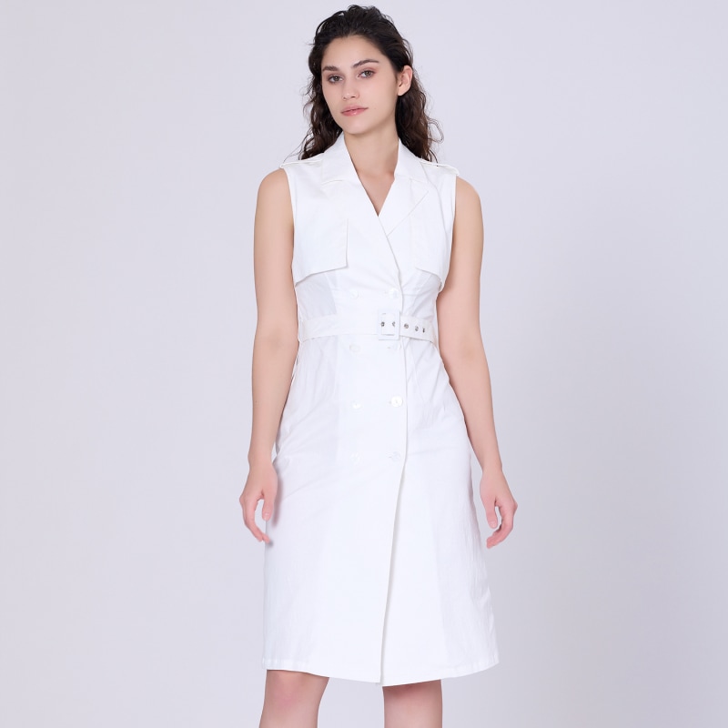 White trench dress online