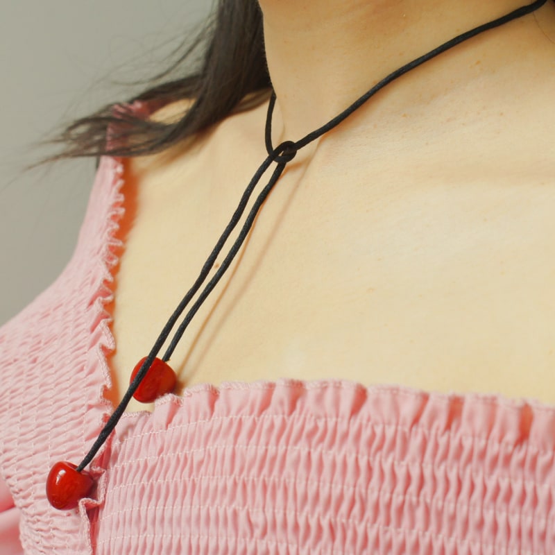 Thumbnail of Double Cherry Open-End Choker image