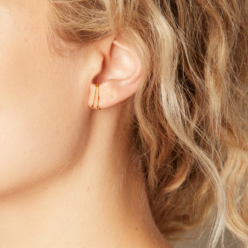Double sale cuff earrings