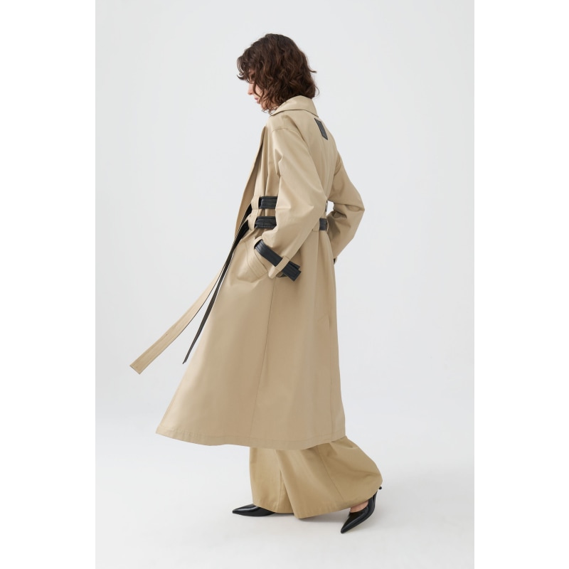 Double Sided Belted Trench Coat | NOCTURNE | Wolf & Badger