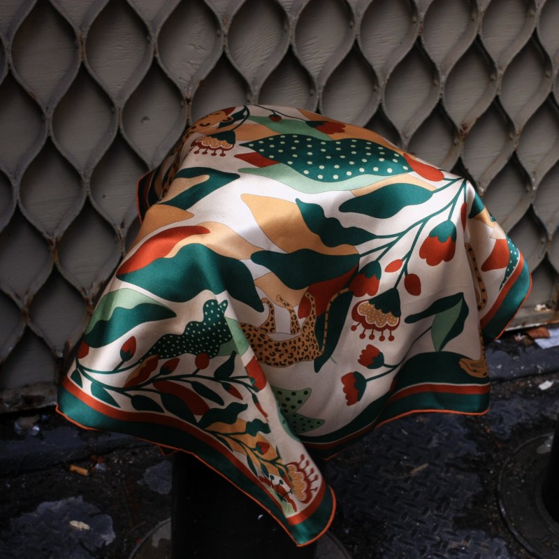 Cotton Silk Scarf Wonderland