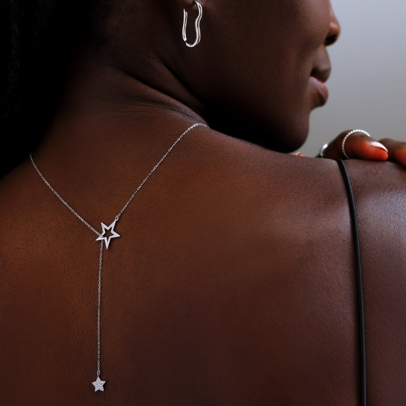 Star lariat necklace sales