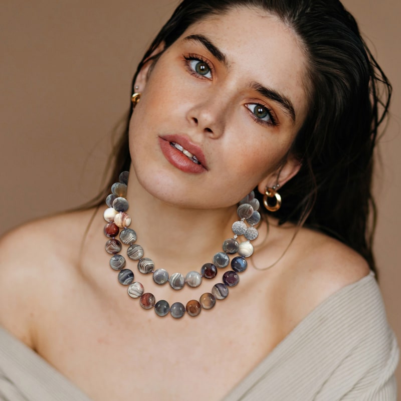 Botswana best sale agate necklace