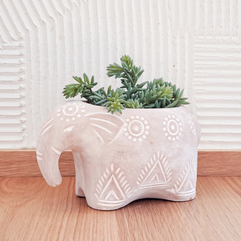 Thumbnail of Terracotta Pot - Folk Elephant image