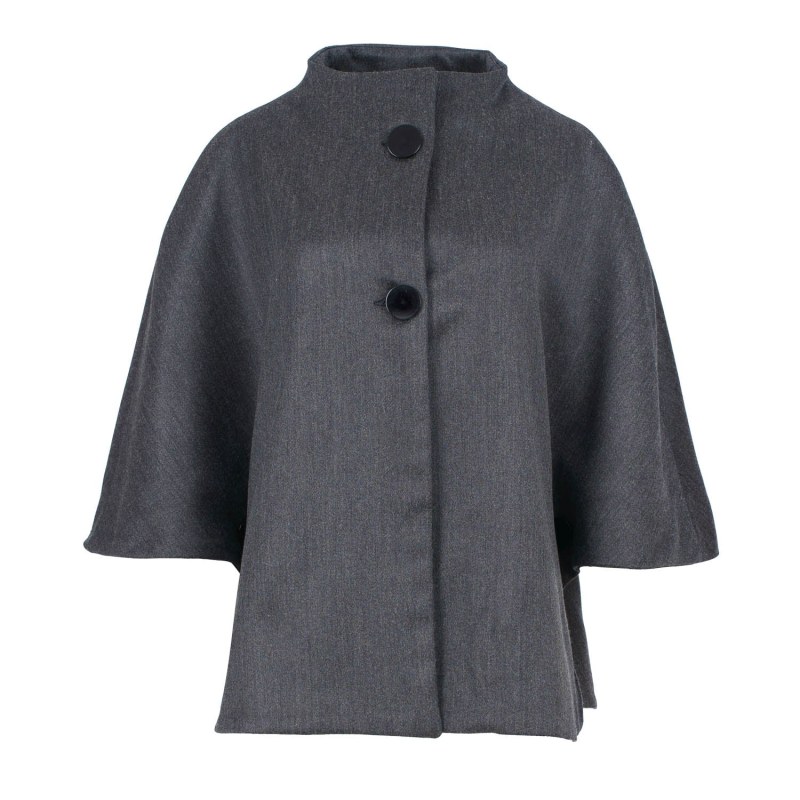 Short wool cape top