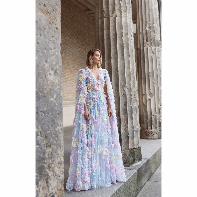 Thumbnail of Dress Hortensia With Detachable Sleeves Maxi image