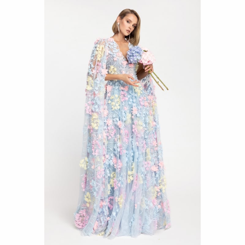 Thumbnail of Dress Hortensia With Detachable Sleeves Maxi image