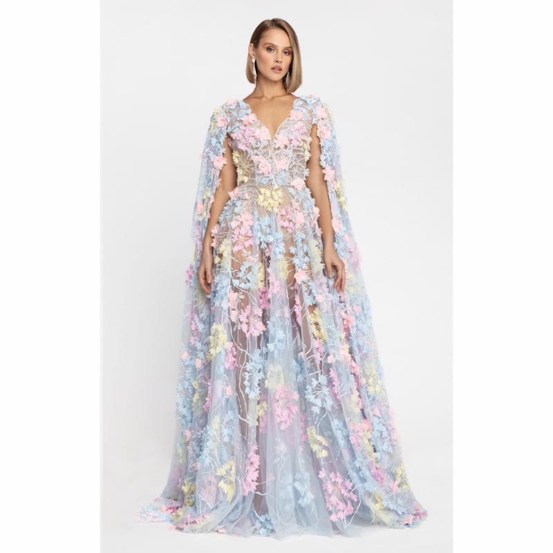 Thumbnail of Dress Hortensia With Detachable Sleeves Maxi image