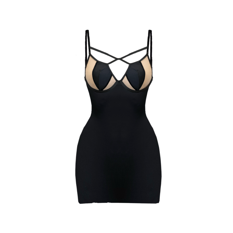 The Sims Resource - Strappy Mesh Mini Dress