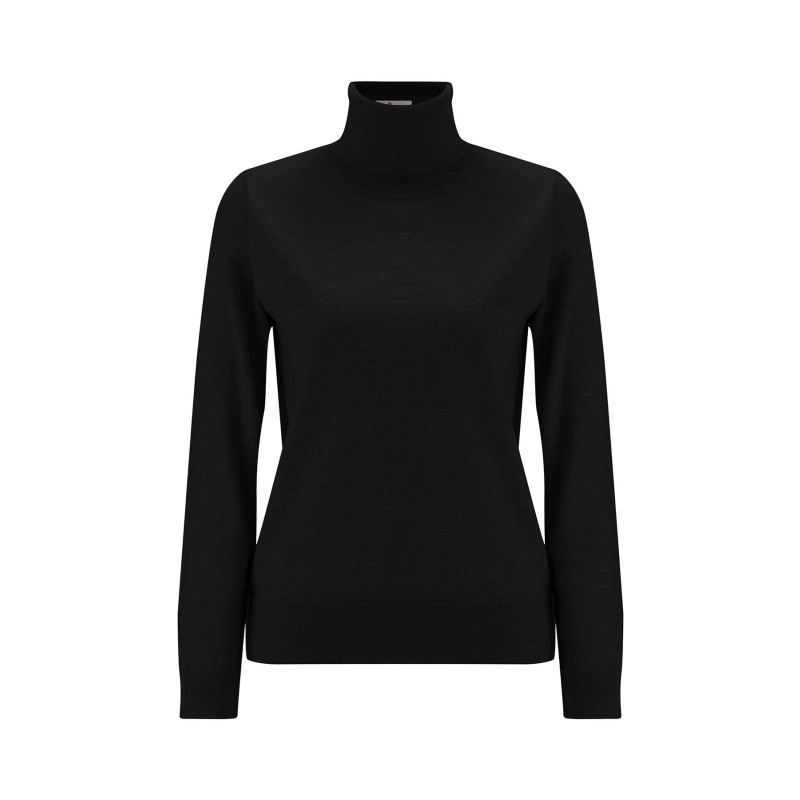 Valeria Fine Turtleneck Pullover Anthracite Peraluna Wolf