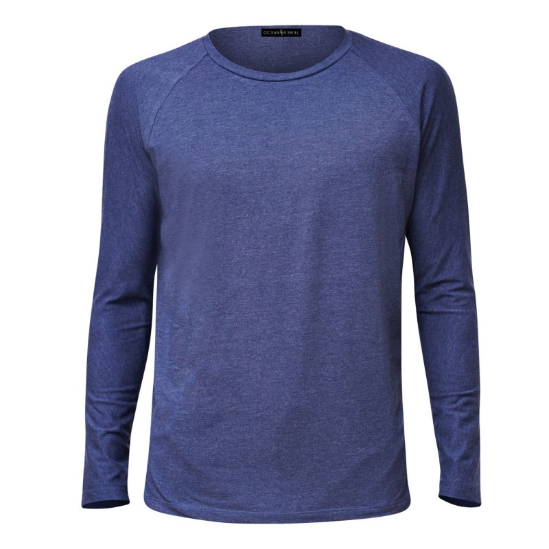 Thumbnail of Drop Cut Hem Comfort T-Shirt - Ocean Blue image