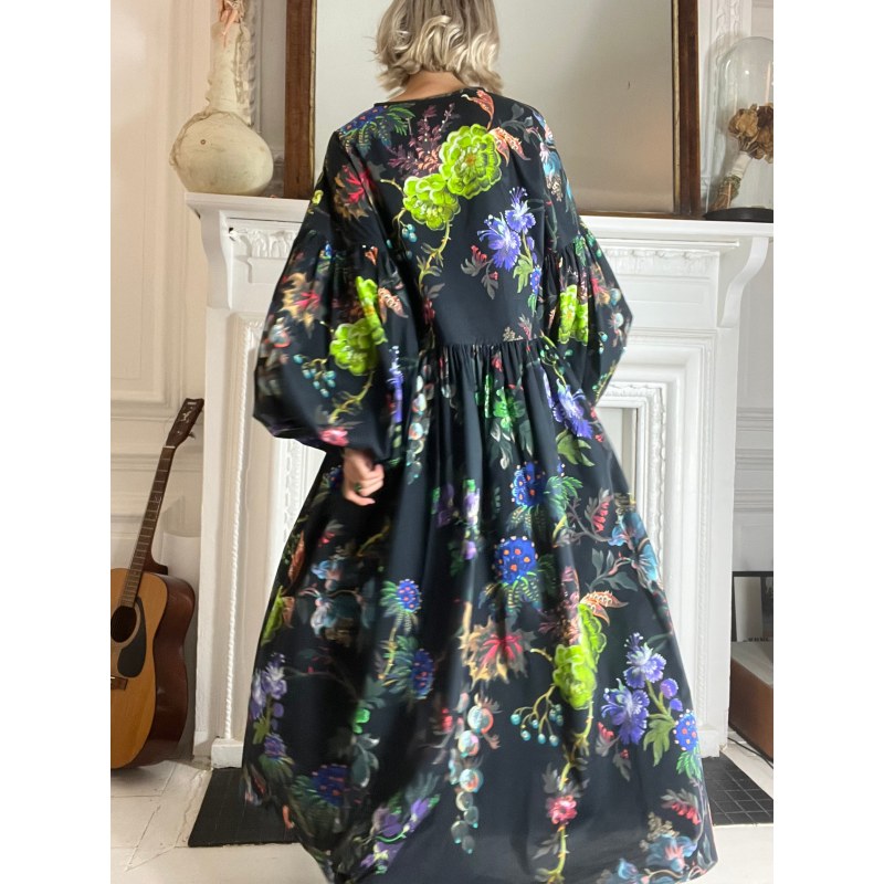 Thumbnail of Dusk Dress In Witch Flower Print image