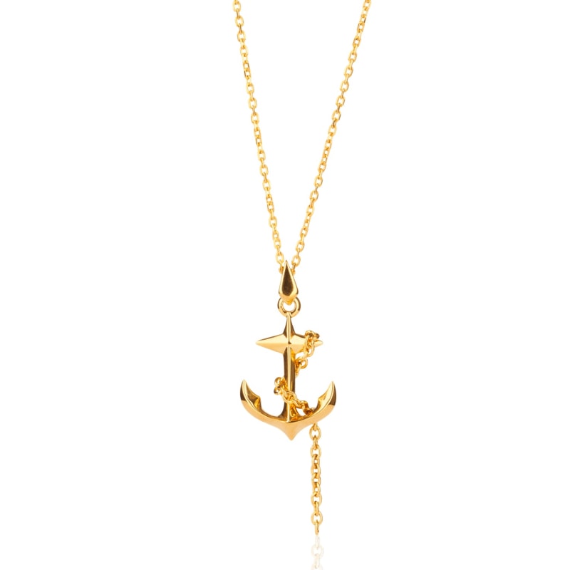 Thumbnail of Black Sea Gold Anchor Pendant image