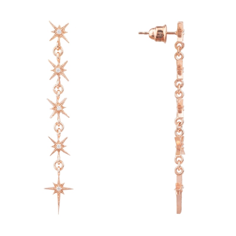 Thumbnail of Star Burst 5 Drops Earrings Rosegold image