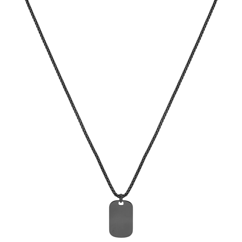 Thumbnail of Id Tag Necklace In Gunmetal image