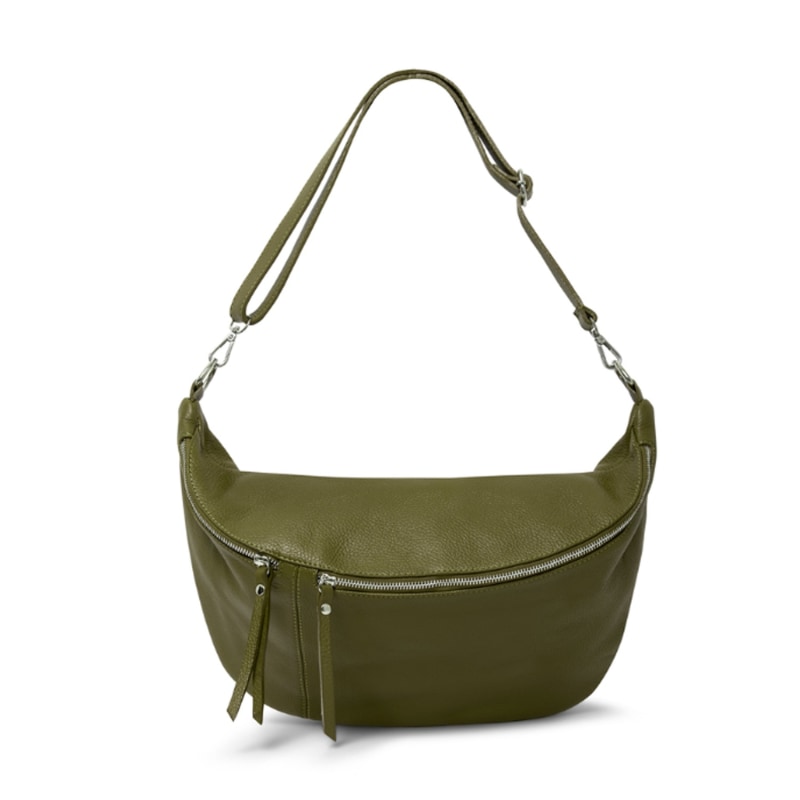 Thumbnail of Emilia Large Crossbody Waist Bag In Olive Green image