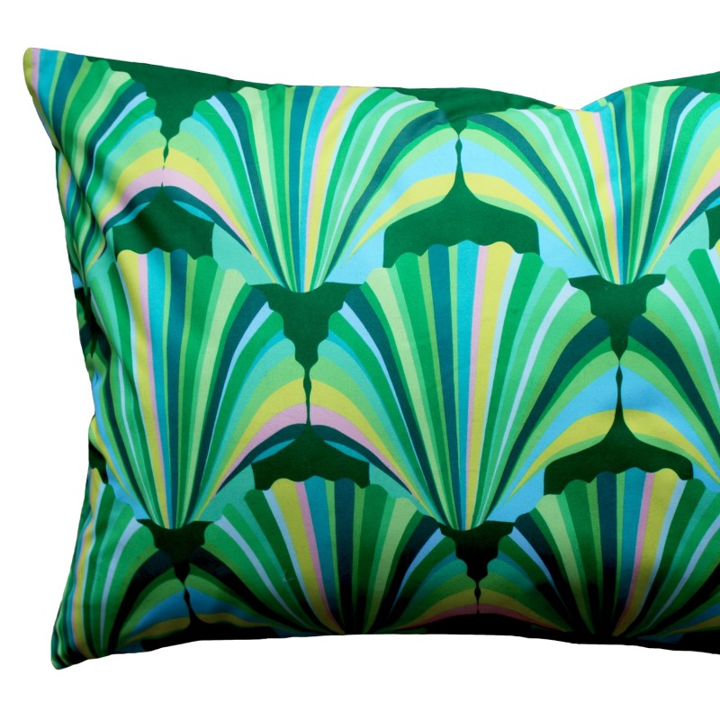 Thumbnail of Green Weatherproof Shell Deco Cushion image