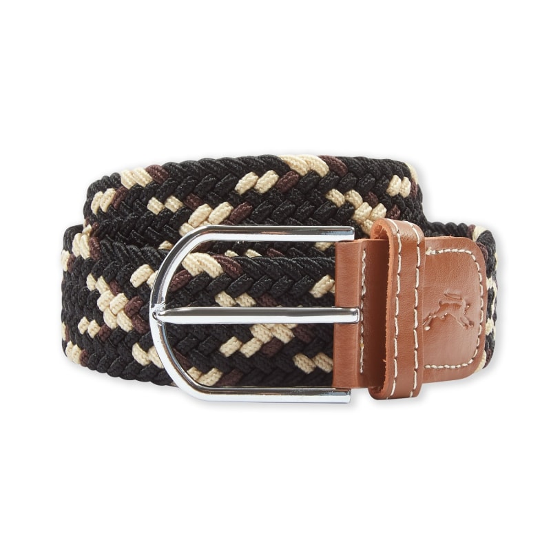 Thumbnail of One Size Woven Cotton Belt - Black, Brown & Ecru image