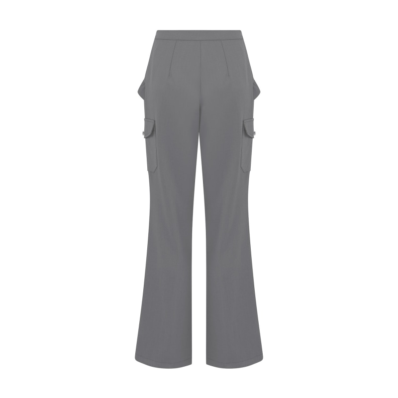 Thumbnail of Grey Frilled & Side Pockets Pants image