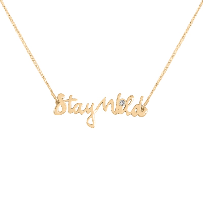 Thumbnail of Stay Wild Necklace Diamond & Gold image