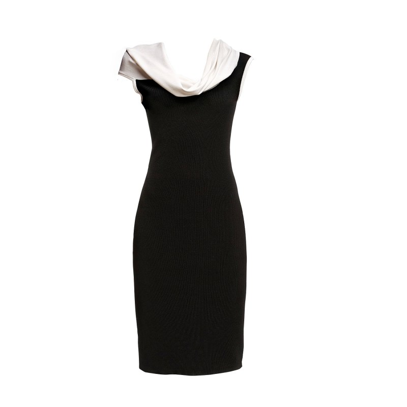 Thumbnail of Sophia Asymmetric Neckline Knitted Dress image