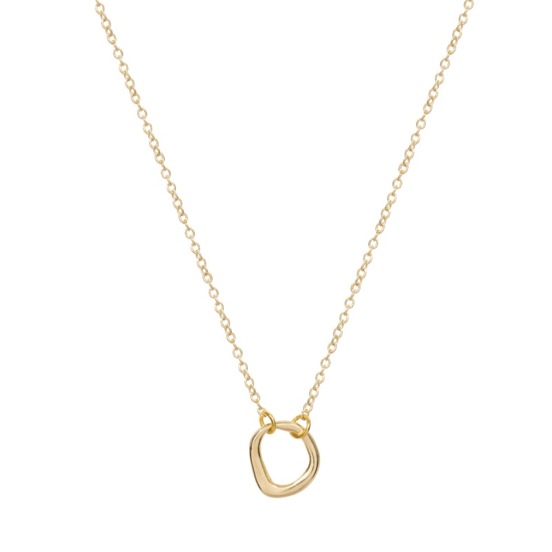 Thumbnail of Gold Sculpted Circle Chain image