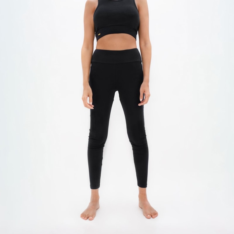 Thumbnail of Munich - Pyratex Organic Cotton Leggings - Black Sand image