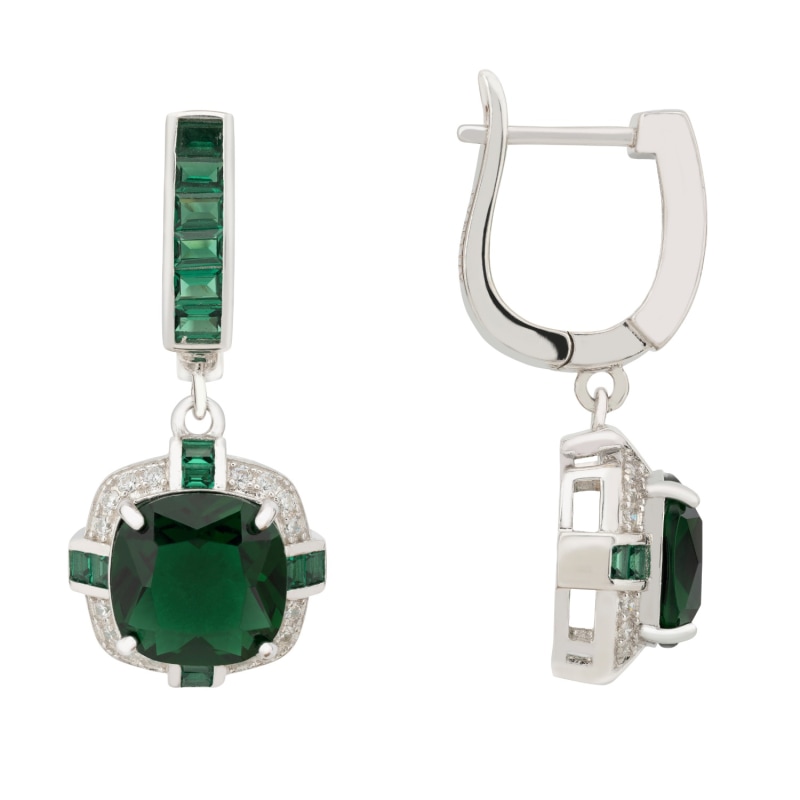 Thumbnail of Windsor Silver Earring Emerald image