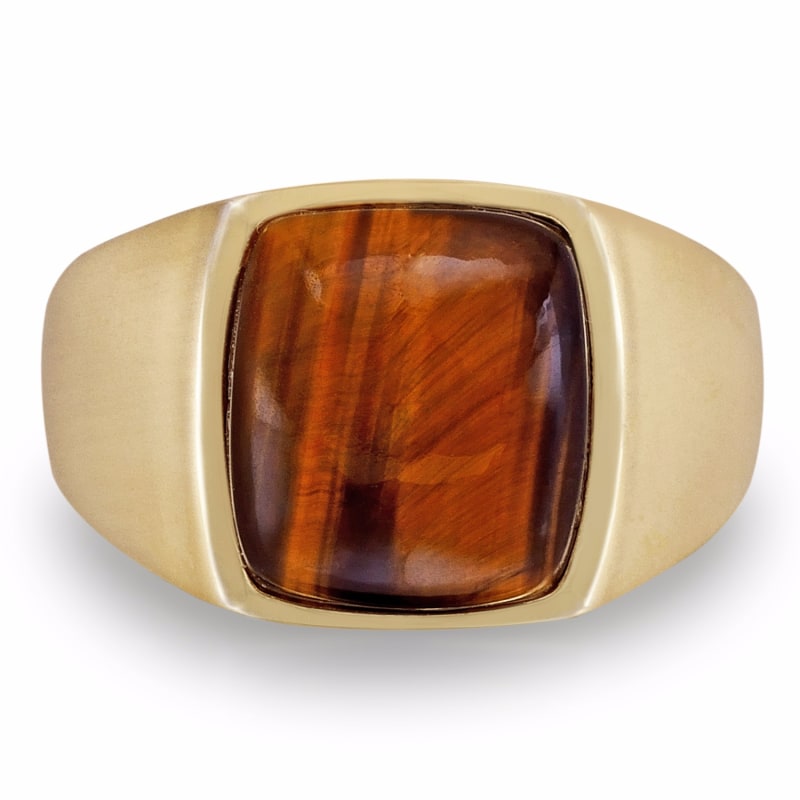 Thumbnail of Chatoyant Yellow Tiger Eye Ring image