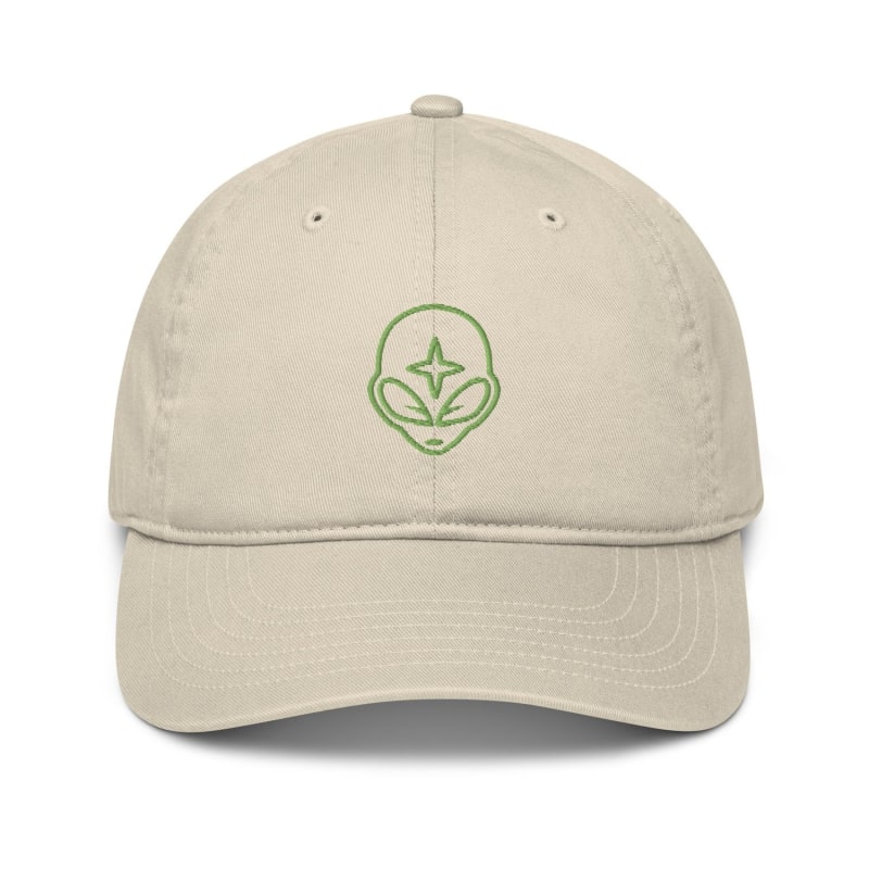 Thumbnail of Beige Organic Alien Dad Cap image