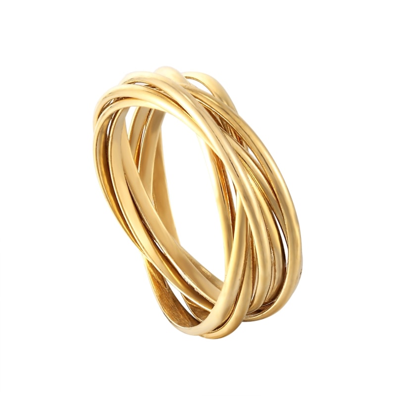 22Ct Gold Vermeil Rolling Ring | SEOL + GOLD | Wolf & Badger