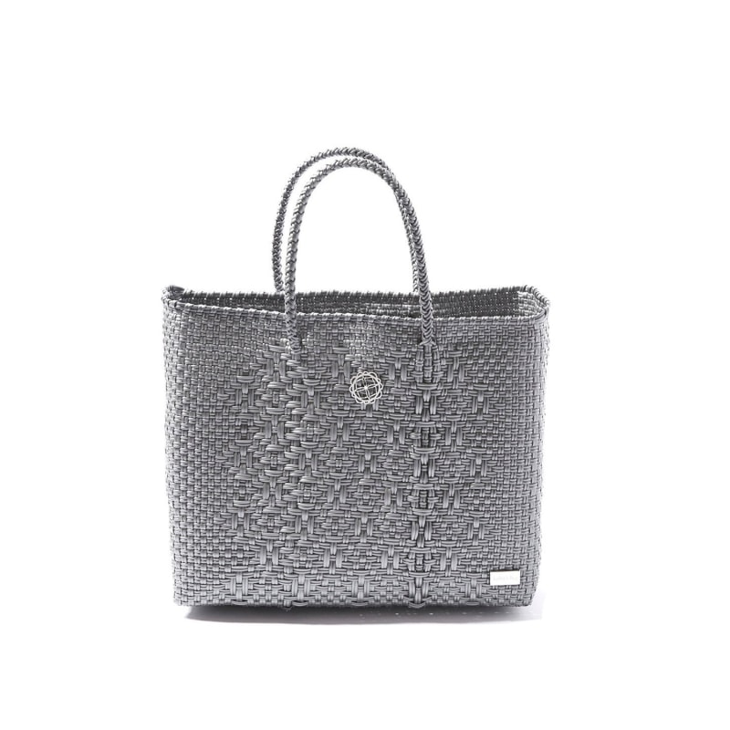 Small silver tote bag clearance