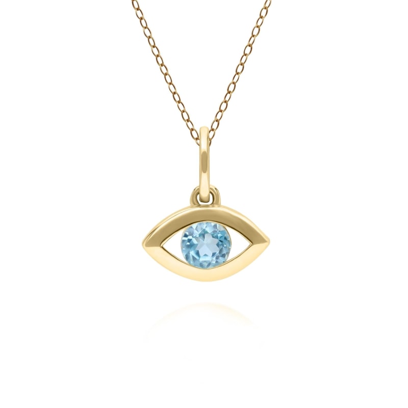 9ct Blue Topaz & Turquoise pendant. Pendant 9ct Blue Topaz & Turquoise pendant. Pendant