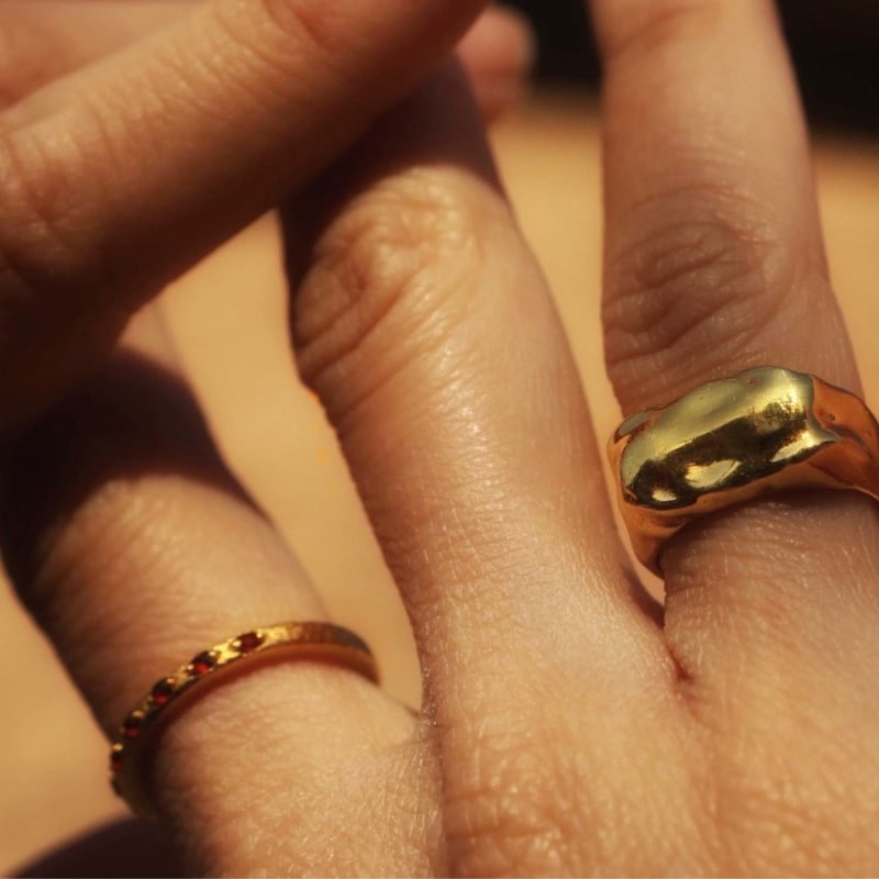 Thumbnail of Echo Chunky Gold Ring image