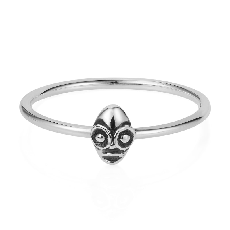 Thumbnail of Tiny Voodoo Ghede Ring Silver image