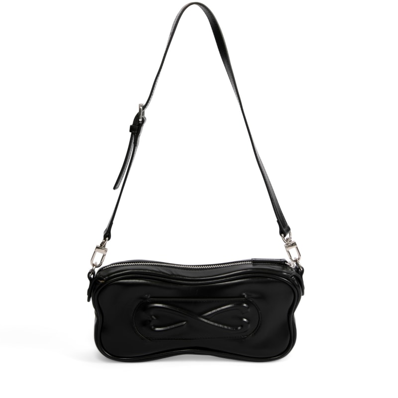 Thumbnail of Nappa Leather With Sheen Mini Clutch & Underarm Bag - Black image