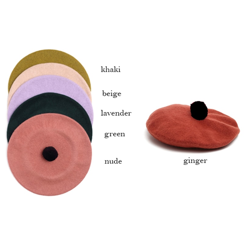 Thumbnail of Wool Beret With Pompom image