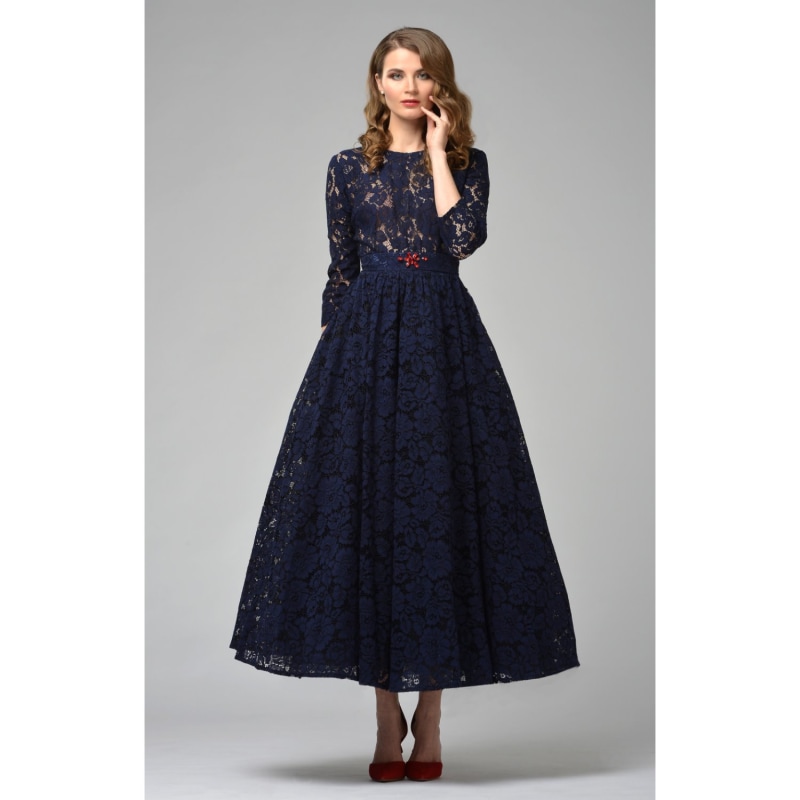 Thumbnail of Lace Dress Viktoria Blue image