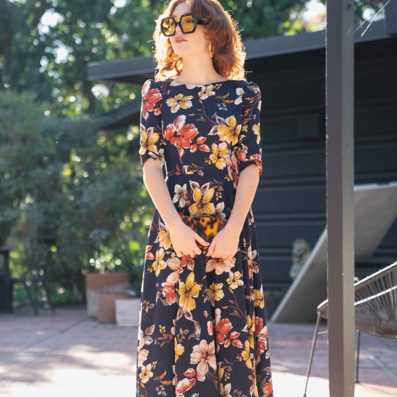 Thumbnail of Donna Reversible Fitted Maxi Dress image