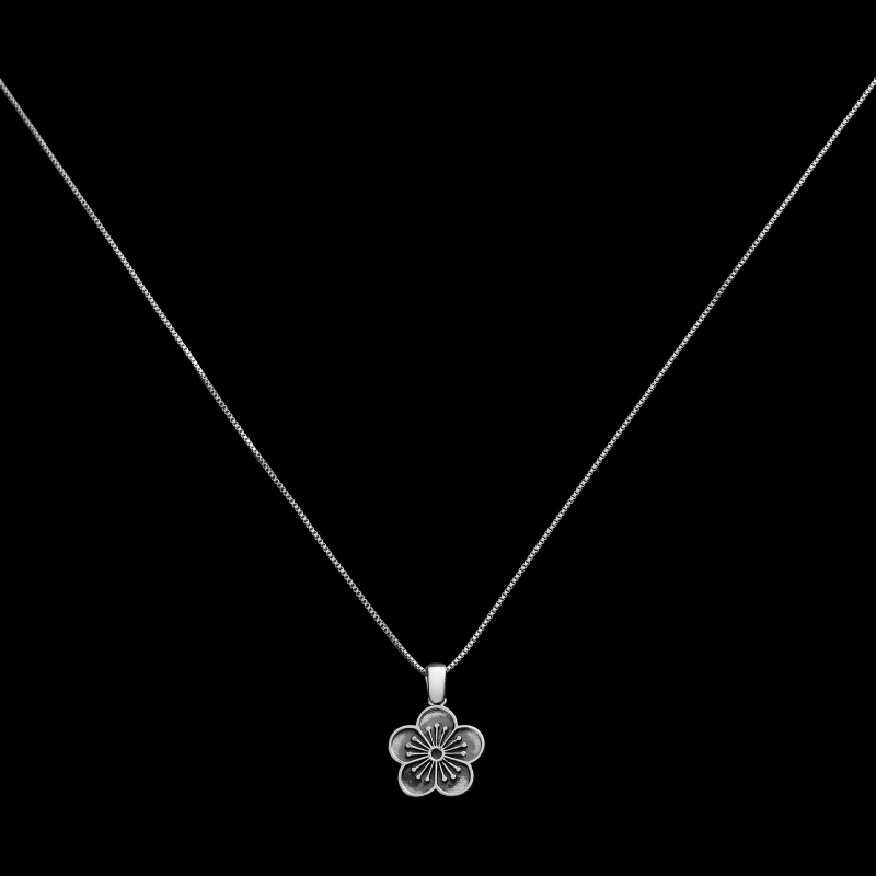 Thumbnail of Ehwa Floral Pendant Necklace - Sterling Silver - Light image