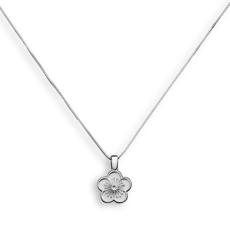 Thumbnail of Ehwa Floral Pendant Necklace - Sterling Silver - Light image