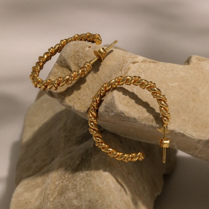 Thumbnail of Isla Hoop Earrings - 18K Gold Vermeil image