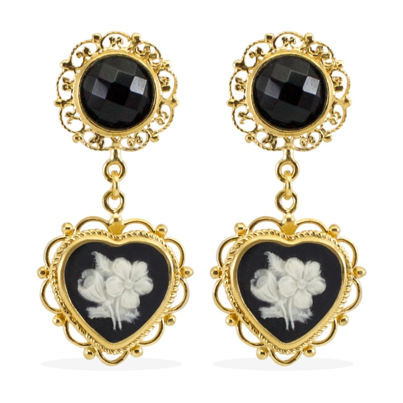 Thumbnail of Bouquet Cameo Earrings image