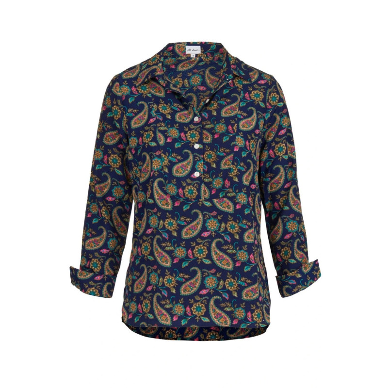 Thumbnail of Soho Shirt In Navy Paisley image